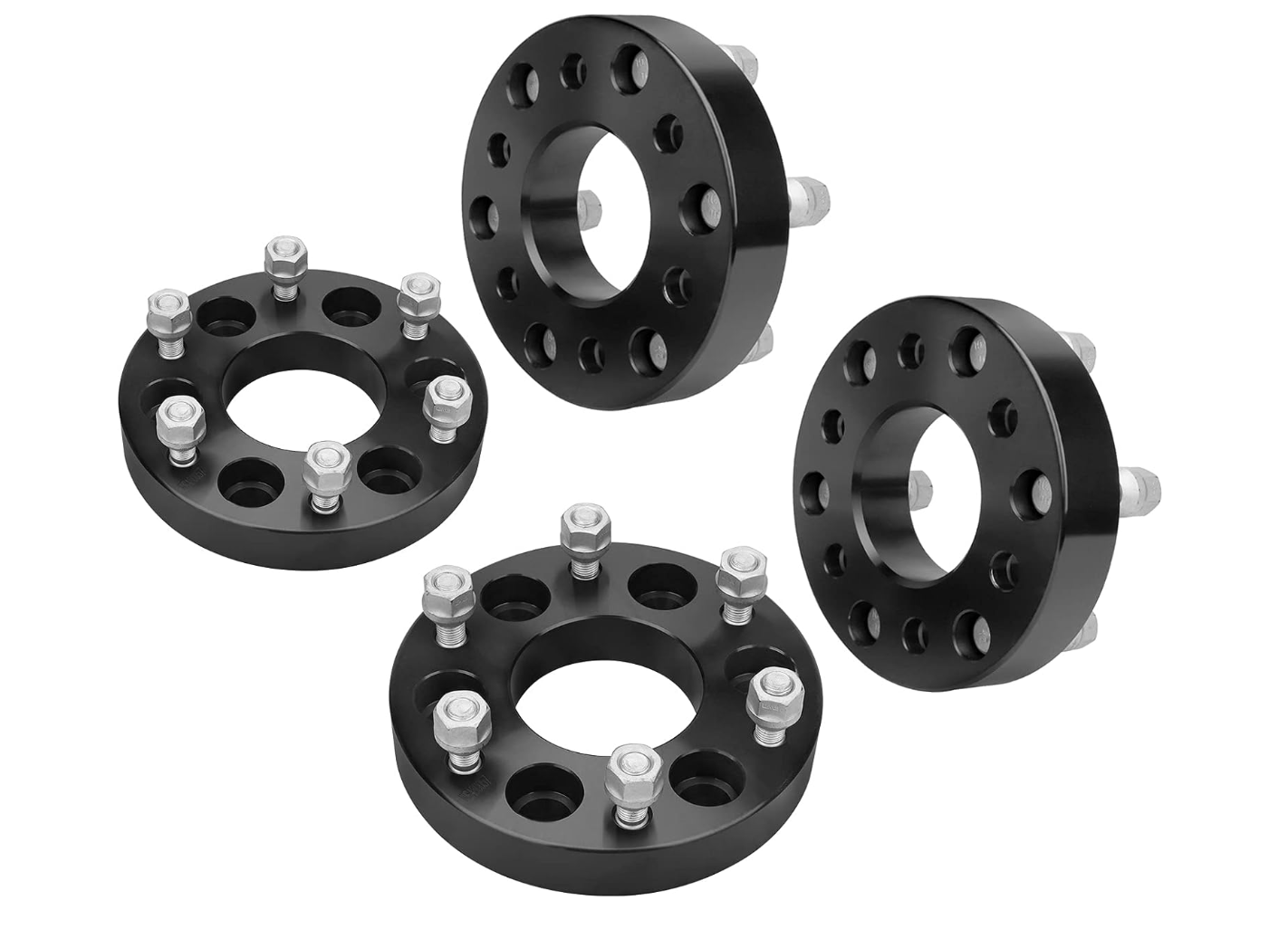 Adaptateurs de roue 6x5 à 6x5.5 pour Chevy Trailblazer Envoy SSR Bravada 1.25 pouces centré sur le moyeu également connu sous le nom de 6x127 à 6x139.7