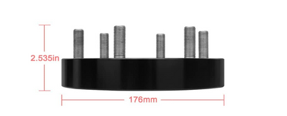 Adaptateurs de roue 6x5 à 6x5.5 pour Chevy Trailblazer Envoy SSR Bravada 1.25 pouces centré sur le moyeu également connu sous le nom de 6x127 à 6x139.7