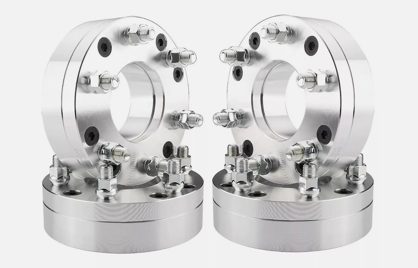 8x180 To 6x5.5 Wheel Adapter Spacers | 2 Inch Thick 14x1.5 Studs Use Chevy GMC Wheels On 8 Lug 2500 3500 Trucks!