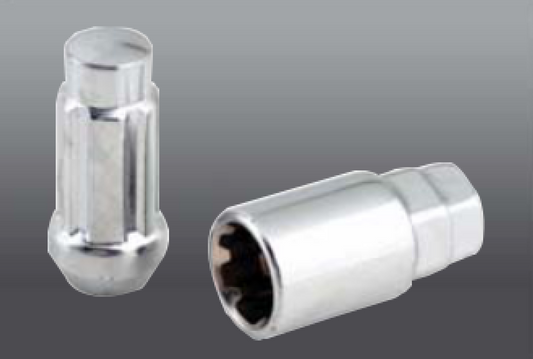 ÉCROUS DE VERROUILLAGE GRANDS BLOCS DE ROUE CHROME 14X1.5 | 8x6,5 | CHEVY GMC SILVERADO HUMMER