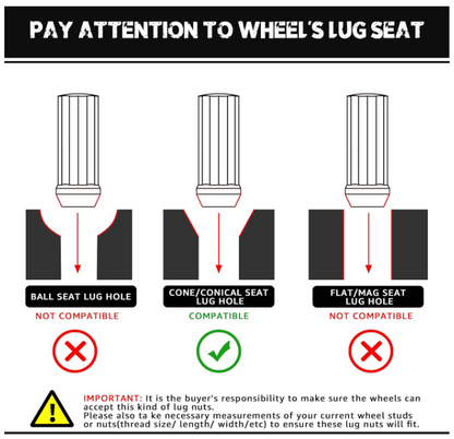 32 tuercas estriadas cromadas 8X6.5 | Hilo 9/16 | Dodge Ram Ford F-250 Chevy 2Llaves