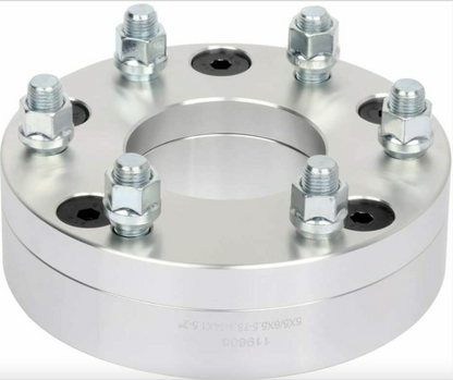 7x150 To 6x135 Wheel Adapters 2 Inch 14x1.5 Studs Fits 7 Lug Ford F-150 HD or F-250 LD Lobo 14x2 lug nuts for installation