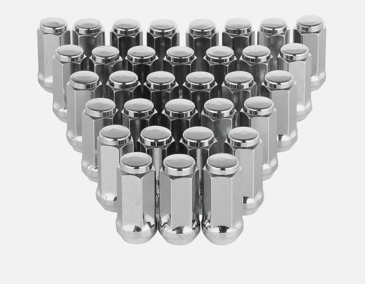 32X FORD TRUCK CHROME LUG NUTS 9/16 THREAD 1.9" TALL | FITS ALL 1980-1998 F-250 F-350