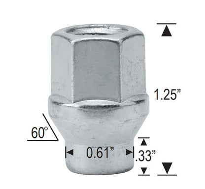 Toyota ET Style Chrome Lug Nuts Set 12x1.5 Extended Thread For All Toyota Trucks And Cars!