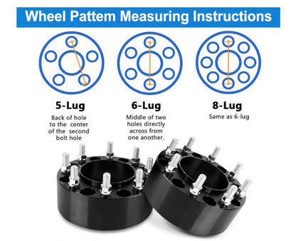 Espaciadores de ruedas centrados en bujes 8X170 para camionetas Ford F-250 F-350 Superduty Excursion | Para espaciado de ruedas OEM