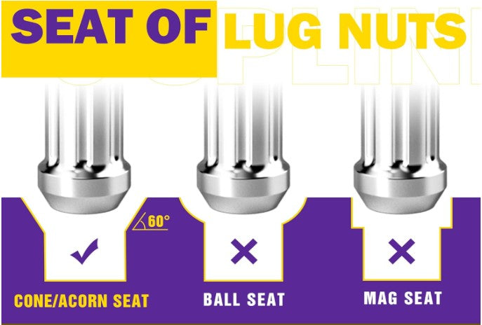 24 TUERCAS EXTENDIDAS CON PUNTAS DE ACERO CROMADO 14x1.5 PARA SILVERADO SIERRA SUBURBAN 