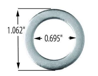 Chrome Mag Lug Nuts 1/2-20 Round Top .55" Medium Shank Washers Included