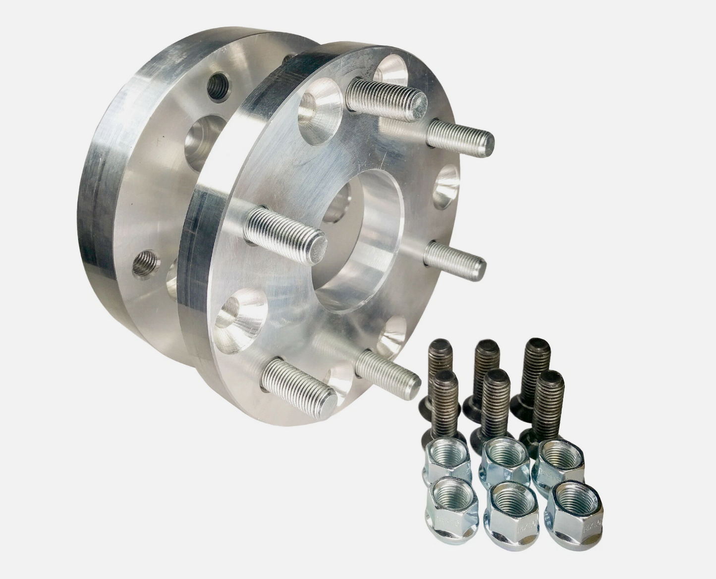 5x5 TO 6x135 Wheel Adapters Use 6 lug Wheels On 5 Lug Hubs 2" Inch Thick 14x1.5 Studs