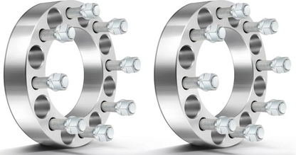 2 adaptateurs d'entretoises de roue Chevy et Gmc 8 x 6,5 pour la plupart des 8 cosses de 3,8 cm d'épaisseur 14 x 1,5