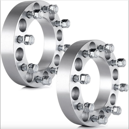 2 adaptateurs d'entretoises de roue Chevy et Gmc 8 x 6,5 pour la plupart des 8 cosses de 3,8 cm d'épaisseur 14 x 1,5