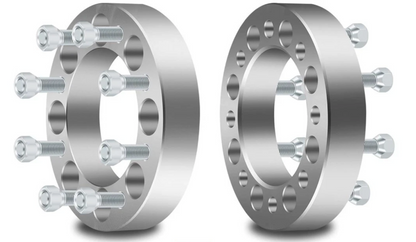 2 adaptateurs d'entretoises de roue Chevy et Gmc 8 x 6,5 pour la plupart des 8 cosses de 3,8 cm d'épaisseur 14 x 1,5