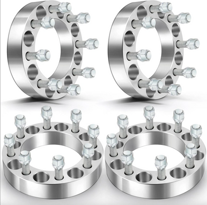 2 adaptateurs d'entretoises de roue Chevy et Gmc 8 x 6,5 pour la plupart des 8 cosses de 3,8 cm d'épaisseur 14 x 1,5