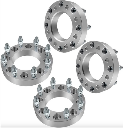 2 adaptateurs d'entretoises de roue Chevy et Gmc 8 x 6,5 pour la plupart des 8 cosses de 3,8 cm d'épaisseur 14 x 1,5