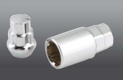 KIT D'ÉCROUS DE CROIX CHROMÉS JEEP 16+ 4 SERRURES DE ROUES | 1/2X20 GLAND RENDU 5X4.5 5X114.3 5X5