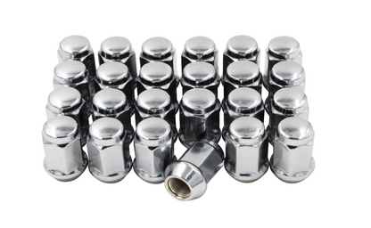 Bulge Acorn Lug Nuts 12x1.5 Chrome 3/4" Hex