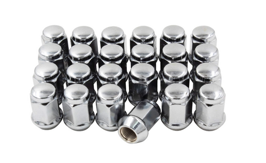 Tuercas de bellota Bulge 12x1.5 cromadas hexagonales de 3/4"