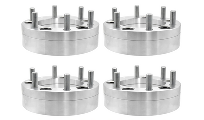 8x6.5 To 6x5.5 Wheel Adapter Spacers 2 Inch Thick 14x1.5 Studs Use 6 Lug Chevy GMC 1500 Wheels On 8x165.1 Silverado Sierra 2500 3500 Trucks