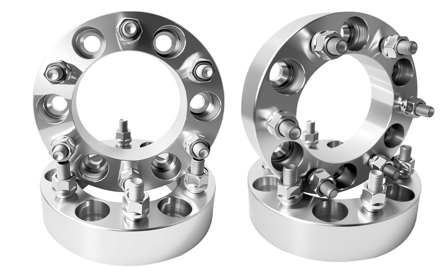 6x5.5 Wheel Spacer 1.5 Inch Thick 1/2x20 Studs 108mm Hub Bore Fits Older Jeep Cherokee Grand Wagoneer