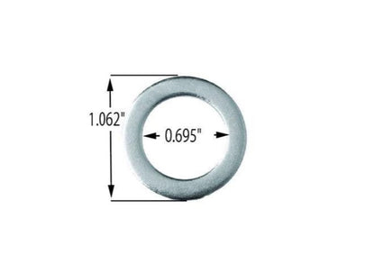 Tuercas magnéticas estándar 1/2-20 con parte superior abovedada, vástago de 0,75", arandela de zinc