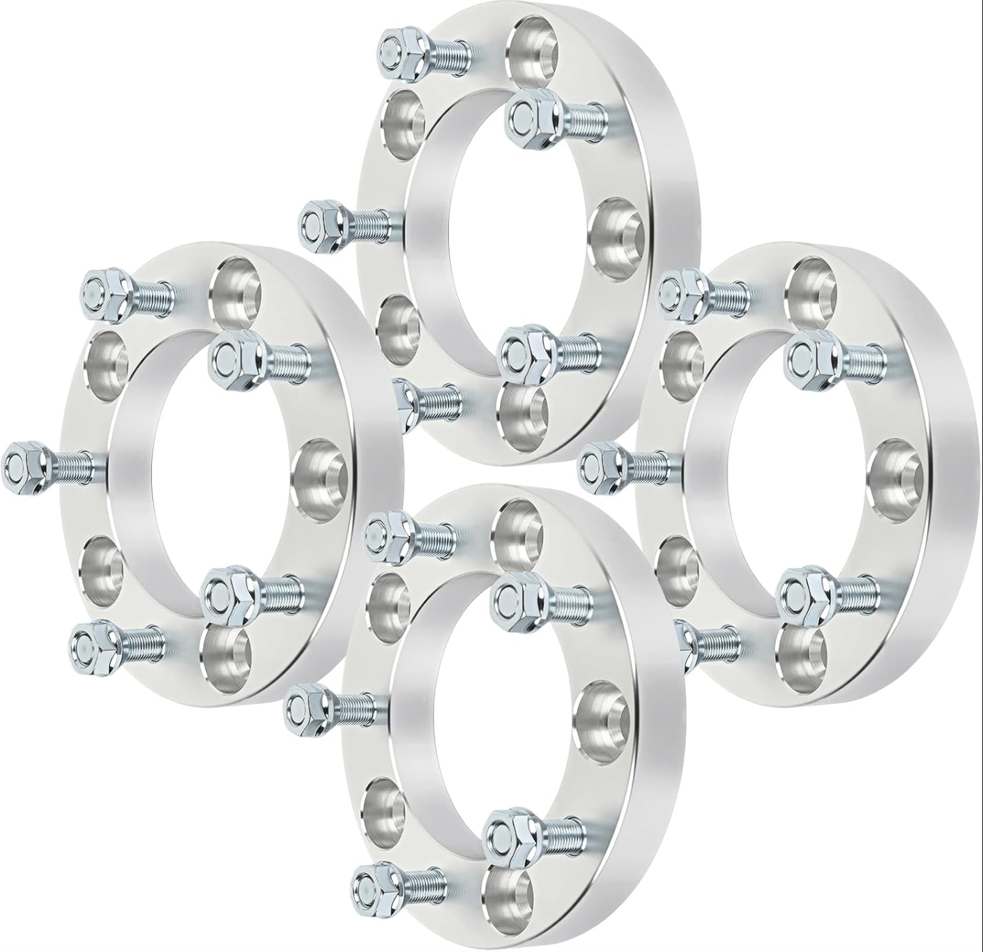 4 adaptateurs d'entretoises de roue Jeep 1,25 pouces 5X5,5 Cj2 Cj3 Cj4 Cj5 Cj6 Cj7 Scrambler