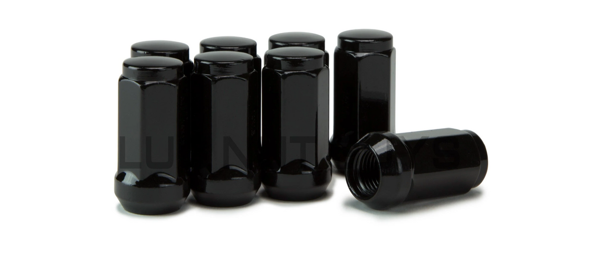 8 black lug nuts