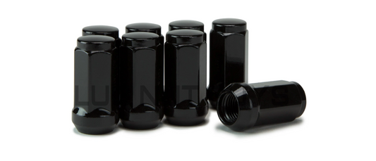 8 black lug nuts