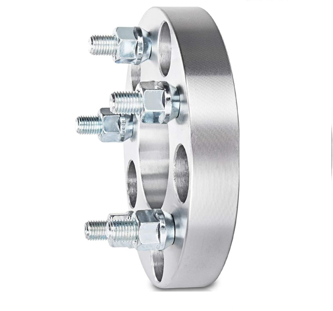 5X100 TO 5X120 WHEEL ADAPTERS SPACERS 1 INCH THICK 12X1.5 STUDS (USE 5X120 WHEELS / RIMS ON 5X100 VEHICLES) 25MM HUBCENTRIC