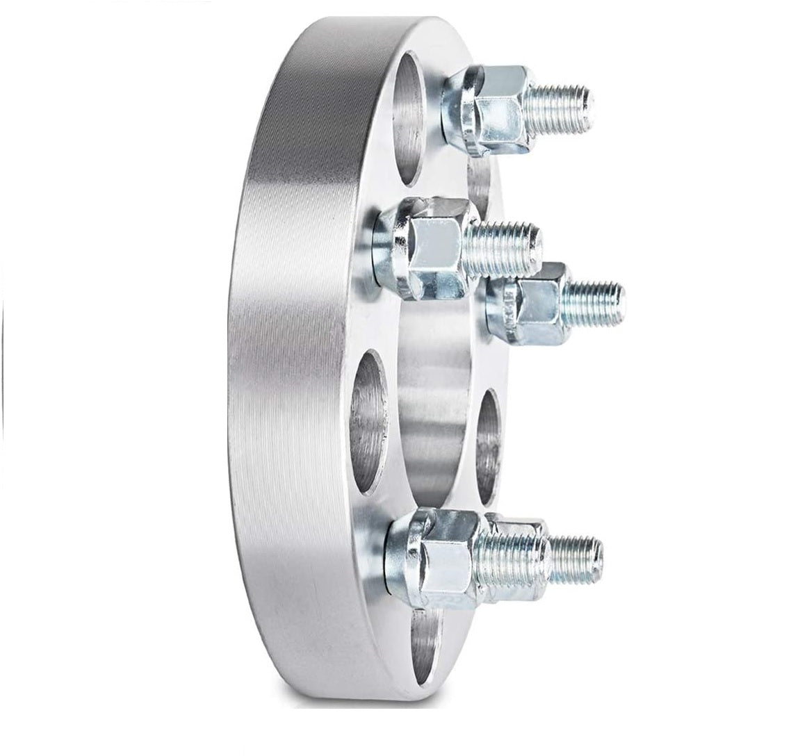 5X100 TO 5X120 WHEEL ADAPTERS SPACERS 1 INCH THICK 12X1.5 STUDS (USE 5X120 WHEELS / RIMS ON 5X100 VEHICLES) 25MM HUBCENTRIC