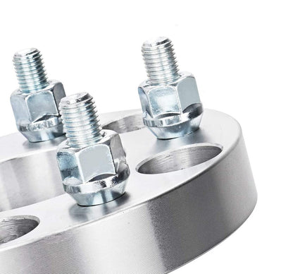 5X100 TO 5X120 WHEEL ADAPTERS SPACERS 1 INCH THICK 12X1.5 STUDS (USE 5X120 WHEELS / RIMS ON 5X100 VEHICLES) 25MM HUBCENTRIC