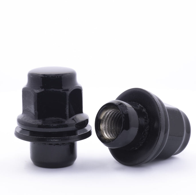 Veritek Performance 20pc Gloss Black Tuner Lug Nuts – 12x1.5, Acorn Style, For Toyota Aftermarket Wheels