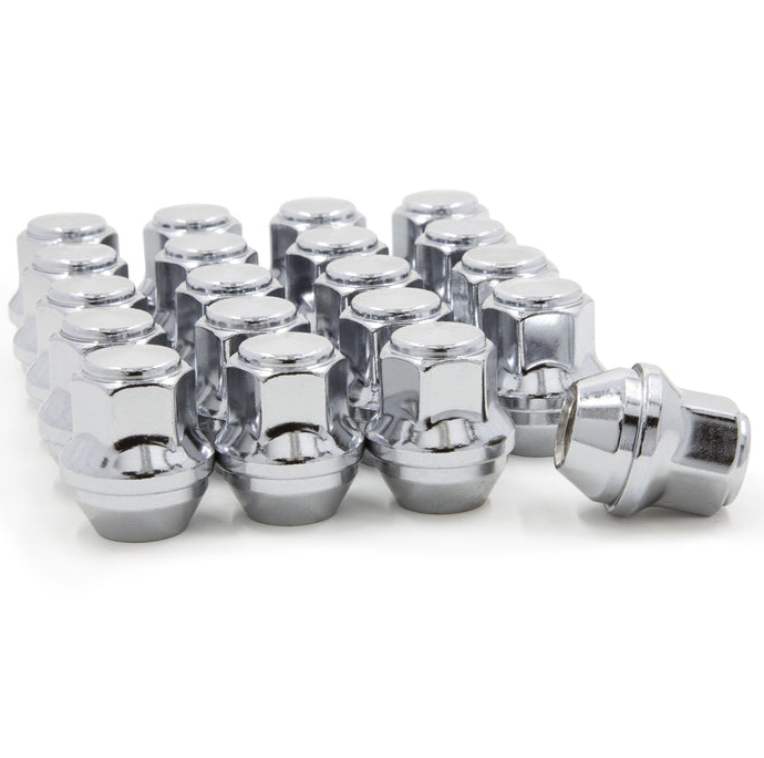 20 Lug Nuts 12x1.5 Chrome Replacement Lugs fits Ford Fusion Focus OE Wheels
