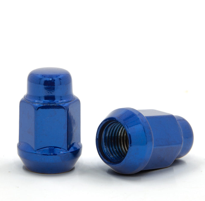 Bulge Acorn Lug Nuts 14x1.5 Blue 3/4" Hex