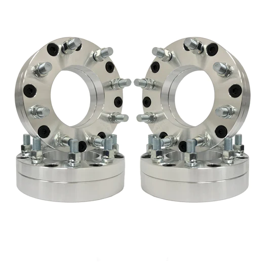 2 WHEEL SPACER ADAPTERS 5X5 TO 8X6.5 | PUT 8 LUG WHEELS ON 5 LUG CAR | 2" INCH THICK 14X1.5