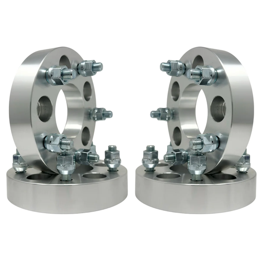 2 Wheel Spacers 5x108 Bolt Pattern With 12x1.5 Studs 1 Inch Thick 25mm (5x4.25)