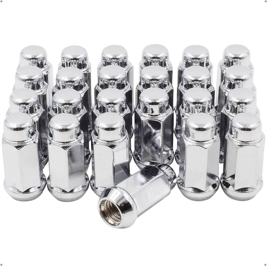 24 Chrome Spline Lug Nuts | 14X2 Thread Ford Expedition F-150, Lincoln Navigator