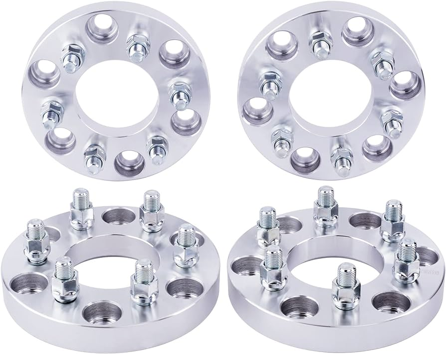 4 Wheel Spacers 6 X 135 | 1 Inch (25M) Adapters Hubcentric | F-150, Svt Raptor