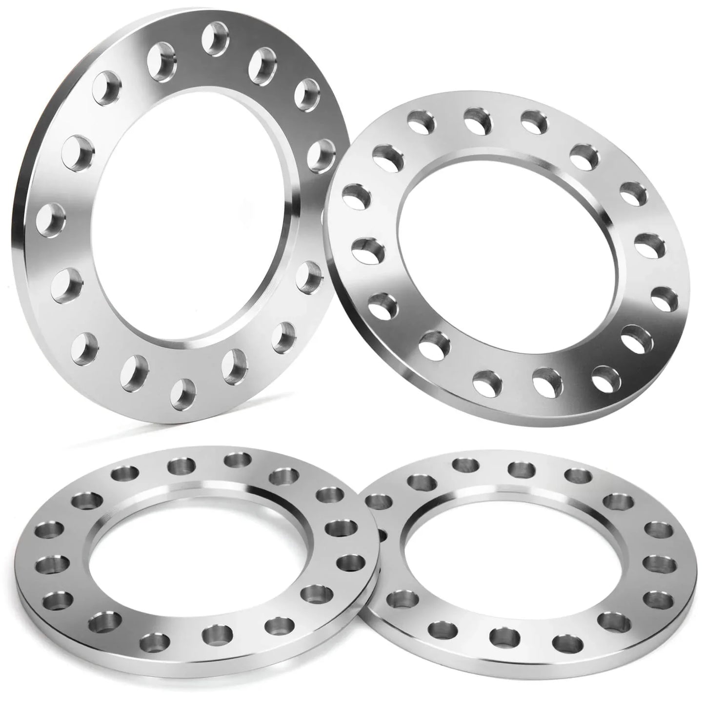 8x200 1/4 Inch Or 6mm Aluminum Wheel Spacers For 2005 & Newer Ford F-350 Dually Trucks