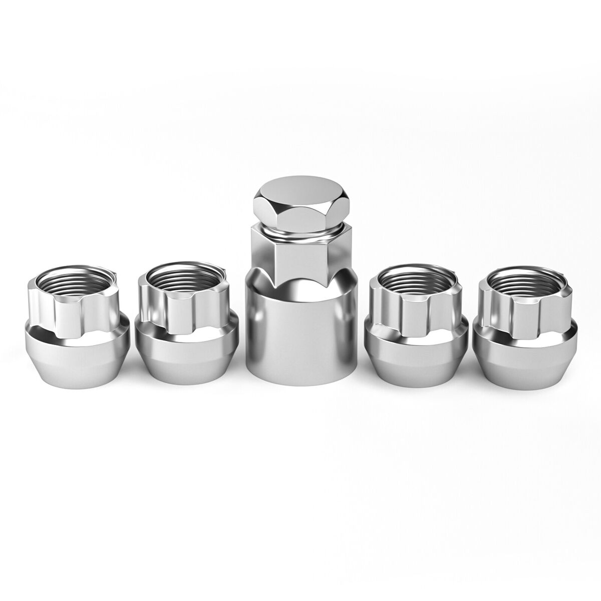 ÉCROUS DE VERROUILLAGE BLOCS DE ROUE 12X1,25 CHROME BULGE ACORN 4 SUBARU STI BRZ FR-S