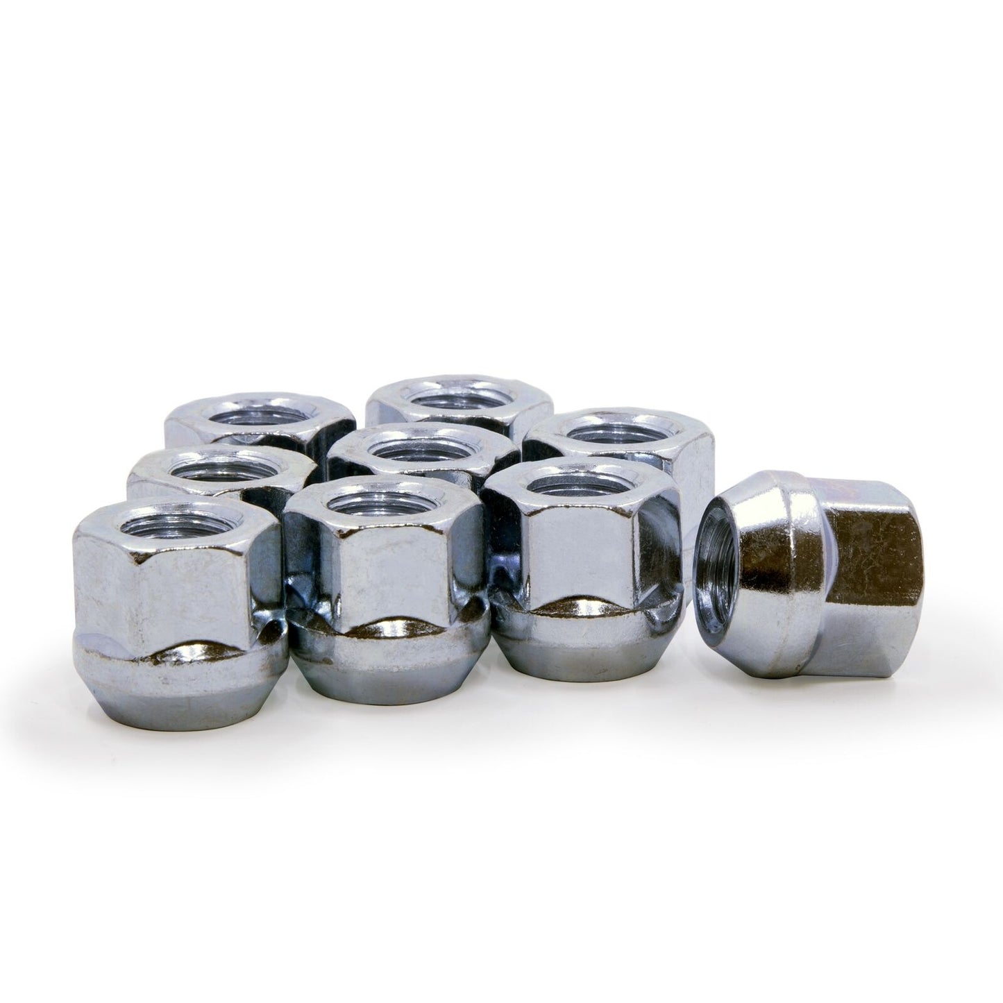 16X OPEN END LUG NUTS 12x1.25 | INSTALLATION LUG KIT | BULGE ACORN OPEN LUGS