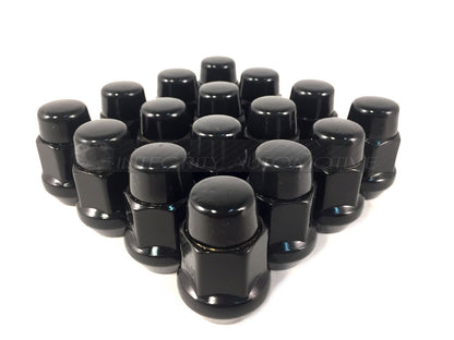 20 JEEP BLACK LUG NUTS 1/2-20 CLOSED END 5X5 5X4.5 5X5.5 BULGE ACORN LUGS