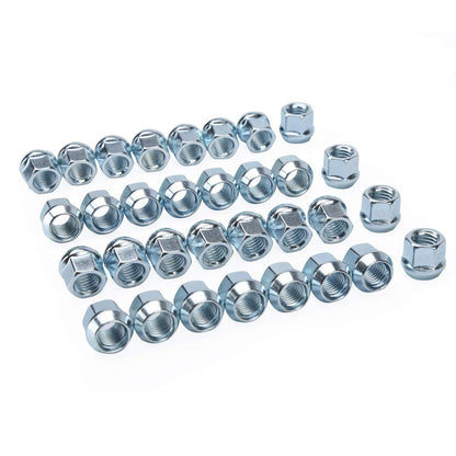 32X OPEN END LUG NUTS 14x2 Fits Ford Lincoln | INSTALLATION LUG KIT | BULGE ACORN OPEN LUGS