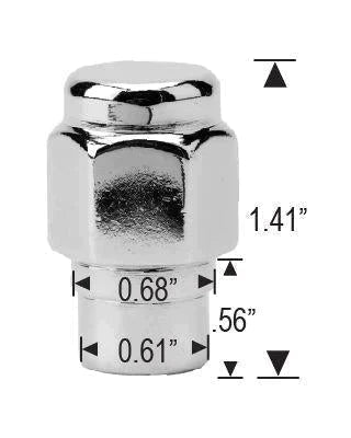 Électroménager Roto Step Mag Style Écrous de roue 1/2-20 Chrome