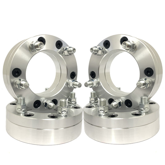 4 ADAPTADORES DE RUEDAS 6X5.5 A 5X5.5 | UTILICE RUEDAS DE 5 LUG EN CAMIONES DE 6 LUG DE 2" DE GROSOR 1/2x20 O 6x139.7 a 5x139.7 