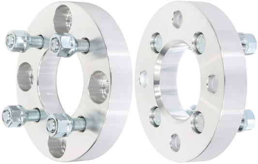 2 Wheel Spacers Adapters | 4X100 To 4X4.50 | 1.25" Thick | 4 Lug | 12X1.5 | 32Mm