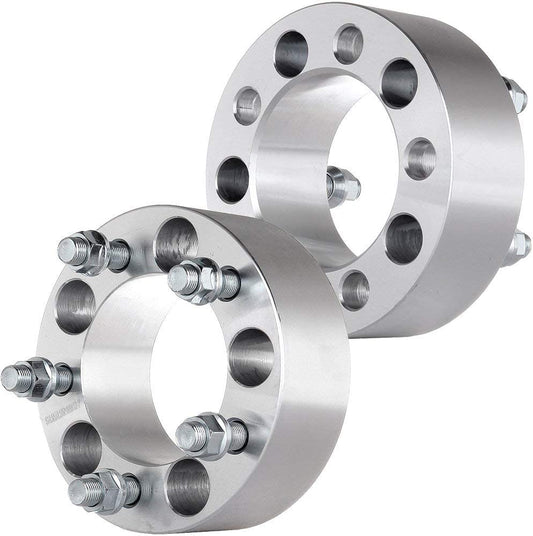 2 Ford Wheel Adapters Spacers 5X108 To 5X114.3 1.25" Inch Thick | 12X1.5 Studs