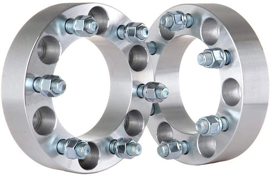 2) 6x139.7 Wheel Spacers 2 Inch Thick 14x1.5 Studs Fits Most Chevy GMC Cadillac 6 Lug Trucks Silverado 1500 Sierra, Suburban, Tahoe, Escalade