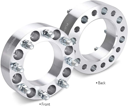 2 Wheel Spacers Adapters | 8X170 | 2" Inch Or 50mm Thick 8 Lug | 14X1.5 Studs Ford Super Duty