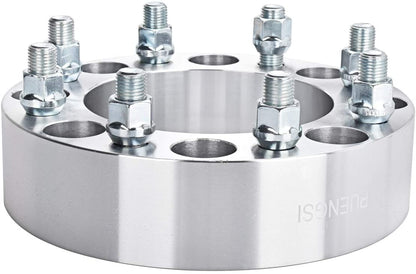 2 Wheel Spacers Adapters | 8X170 | 2" Inch Or 50mm Thick 8 Lug | 14X1.5 Studs Ford Super Duty