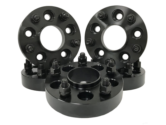 Adaptadores de rueda 5x4,5 a 5x5,5 centrados en cubo de 1,25" adapta ruedas Jeep Cj en Tj Yj Kk Sj Xj Mj 5x114,3 a 5x139,7