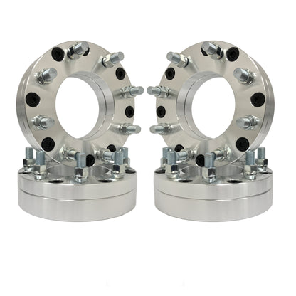 4 WHEEL ADAPTERS 6X5.5 TO 8X170 | USE 8 LUG WHEELS ON 6 LUG TRUCK | 2" INCH THICK | 14x1.5